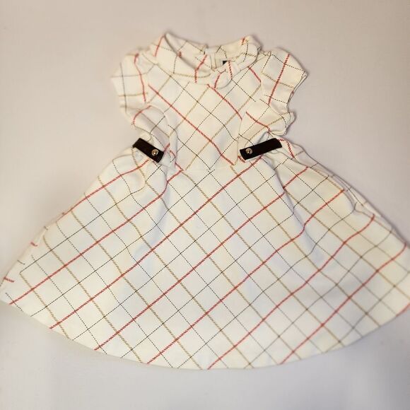 Janie and Jack Girl's Dress Equestrian Design 12-18 months - Picture 1 of 4